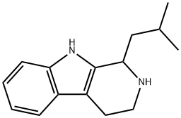 1-Isobutyl-1,2,3,4-tetrahydro-β-carboline Struktur