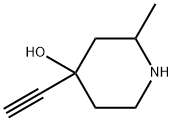 4-Piperidinol, 4-ethynyl-2-methyl- (9CI) Struktur