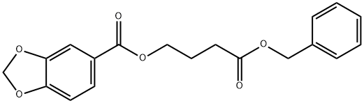 1,3-BENZODIOXOLE-5-CARBOXYLIC ACID, 4-OXO-4-(PHENYLMETHOXY)BUTYL ESTER Struktur