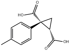 (1R,2S)-1-P-TOLYL-CYCLOPROPANE-1,2-DICARBOXYLIC ACID Struktur