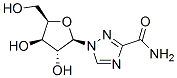 1-[(2R,3R,4R,5R)-3,4-dihydroxy-5-(hydroxymethyl)oxolan-2-yl]-1,2,4-triazole-3-carboxamide Struktur