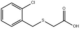 Acetic acid, [[ (2-chlorophenyl)methyl]thio]- Struktur