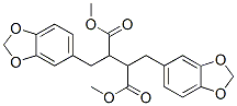 2,3-Bis[(1,3-benzodioxol-5-yl)methyl]butanedioic acid dimethyl ester Struktur