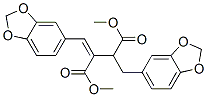 2-[(1,3-Benzodioxol-5-yl)methyl]-3-[(1,3-benzodioxol-5-yl)methylene]butanedioic acid dimethyl ester Struktur