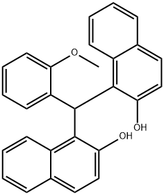 1-[(2-HYDROXY-1-NAPHTHYL)(2-METHOXYPHENYL)METHYL]-2-NAPHTHOL Struktur