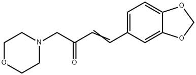 1-(3,4-Methylenedioxyphenyl)-4-morpholino-1-buten-3-one Struktur