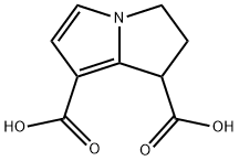 2,3-dihydro-1Hpyrrolizine-1,7-dicarboxylic acid Struktur