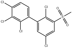 3-Methylsulfonyl-2,2',3',4',5-pentachlorobiphenyl Struktur