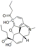 3,6-dibutanoylmorphine Struktur