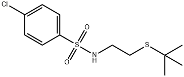 N-[2-(tert-butylsulfanyl)ethyl]-4-chlorobenzenesulfonamide Struktur