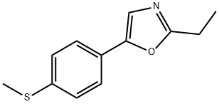 Oxazole, 2-ethyl-5-[4-(methylthio)phenyl]- (9CI) Struktur