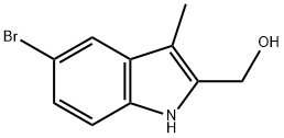 (5-bromo-3-methyl-1H-indol-2-yl)methanol Struktur