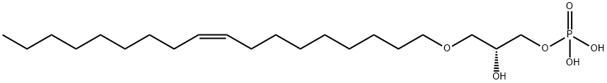 3-(CIS-9-OCTADECEN-1-YL)-SN-GLYCERO-1-PHOSPHATE (MONOSODIUM SALT) Struktur