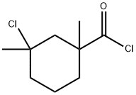 Cyclohexanecarbonyl chloride, 3-chloro-1,3-dimethyl- (9CI) Struktur