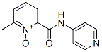 2-Methyl-6-(4-pyridylcarbamoyl)pyridine 1-oxide Struktur