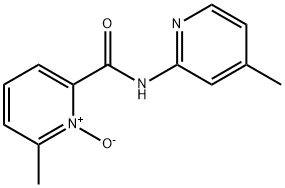 2-Methyl-6-(4-methyl-2-pyridylcarbamoyl)pyridine 1-oxide Struktur