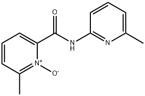 2-Methyl-6-(6-methyl-2-pyridylcarbamoyl)pyridine 1-oxide Struktur