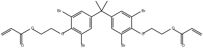 ETHOXYLATED TETRABROMO BISPHENOL ''A'' DIACRYLATE Struktur