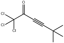 1,1,1-trichloro-5,5-diMethyl-hex-3-yn-2-one Struktur