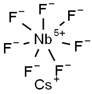 CESIUM HEPTAFLUORONIOBATE, 99.99% Struktur