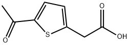 5-Acetyl-2-thiopheneacetic acid Struktur