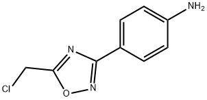 4-(5-CHLOROMETHYL-[1,2,4]OXADIAZOL-3-YL)-ANILINE
 Struktur