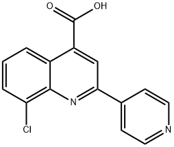 8-CHLORO-2-PYRIDIN-4-YLQUINOLINE-4-CARBOXYLIC ACID Struktur