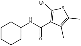 3-Thiophenecarboxamide,2-amino-N-cyclohexyl-4,5-dimethyl-(9CI) Struktur