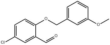 5-CHLORO-2-[(3-METHOXYBENZYL)OXY]BENZALDEHYDE Struktur