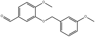 4-METHOXY-3-[(3-METHOXYBENZYL)OXY]BENZALDEHYDE Struktur