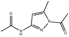 Acetamide,  N-(1-acetyl-5-methyl-1H-pyrazol-3-yl)- Struktur