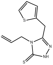 4-ALLYL-5-(THIEN-2-YLMETHYL)-4H-1,2,4-TRIAZOLE-3-THIOL Struktur