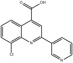 8-CHLORO-2-PYRIDIN-3-YLQUINOLINE-4-CARBOXYLIC ACID Struktur