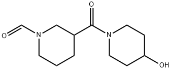 3-(4-HYDROXYPIPERIDINE-1-CARBONYL)PIPERIDINE-1-CARBALDEHYDE Struktur