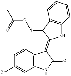 (2'Z,3'E)-6-BROMOINDIRUBIN-3'-ACETOXIME Struktur