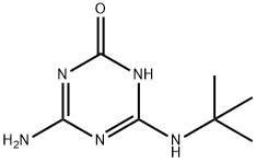 4-Amino-2-hydroxy-6-tert-butylamino-1,3,5-triazine Struktur