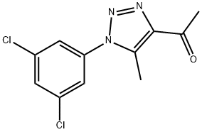 1-[1-(3,5-DICHLOROPHENYL)-5-METHYL-1H-1,2,3-TRIAZOL-4-YL]ETHAN-1-ONE Struktur