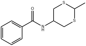 Benzamide, N-(2-methyl-1,3-dithian-5-yl)- (9CI) Struktur