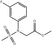 methyl [3-fluoro(methylsulfonyl)anilino]acetate Struktur