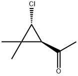 Ethanone, 1-(3-chloro-2,2-dimethylcyclopropyl)-, trans- (9CI) Struktur