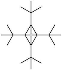 Tricyclo[1.1.0.02,4]butane,tetrakis(t-butyl) Struktur