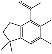 1-(2,3-dihydro-1,1,5,6-tetramethyl-1H-inden-4-yl)ethan-1-one Struktur