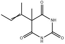 5-Methyl-5-(1-methyl-1-propenyl)-2,4,6(1H,3H,5H)-pyrimidinetrione Struktur