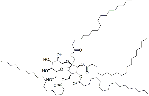 sucrose tetrastearate Struktur