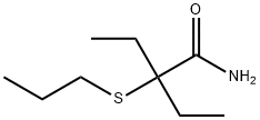 2-Ethyl-2-(propylthio)butyramide Struktur