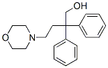 2,2-Diphenyl-4-morpholino-1-butanol Struktur