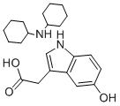 5-HYDROXYINDOLE-3-ACETIC ACID DICYCLOHEXYLAMMONIUM SALT Struktur