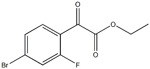 ETHYL 4-BROMO-2-FLUOROBENZOYLFORMATE Struktur