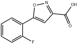 5-(2-fluorophenyl)isoxazole-3-carboxylic acid Struktur