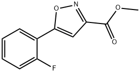 methyl 5-(2-fluorophenyl)isoxazole-3-carboxylate Struktur